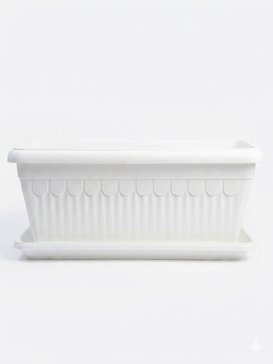 Large Rectangular Planters - 60 x 30 cm and 80 x 38 cm