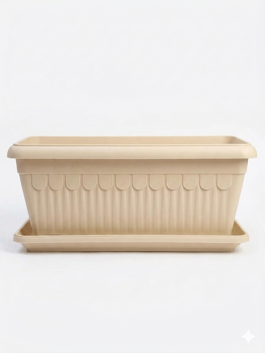 Large Rectangular Planters - 60 x 30 cm and 80 x 38 cm