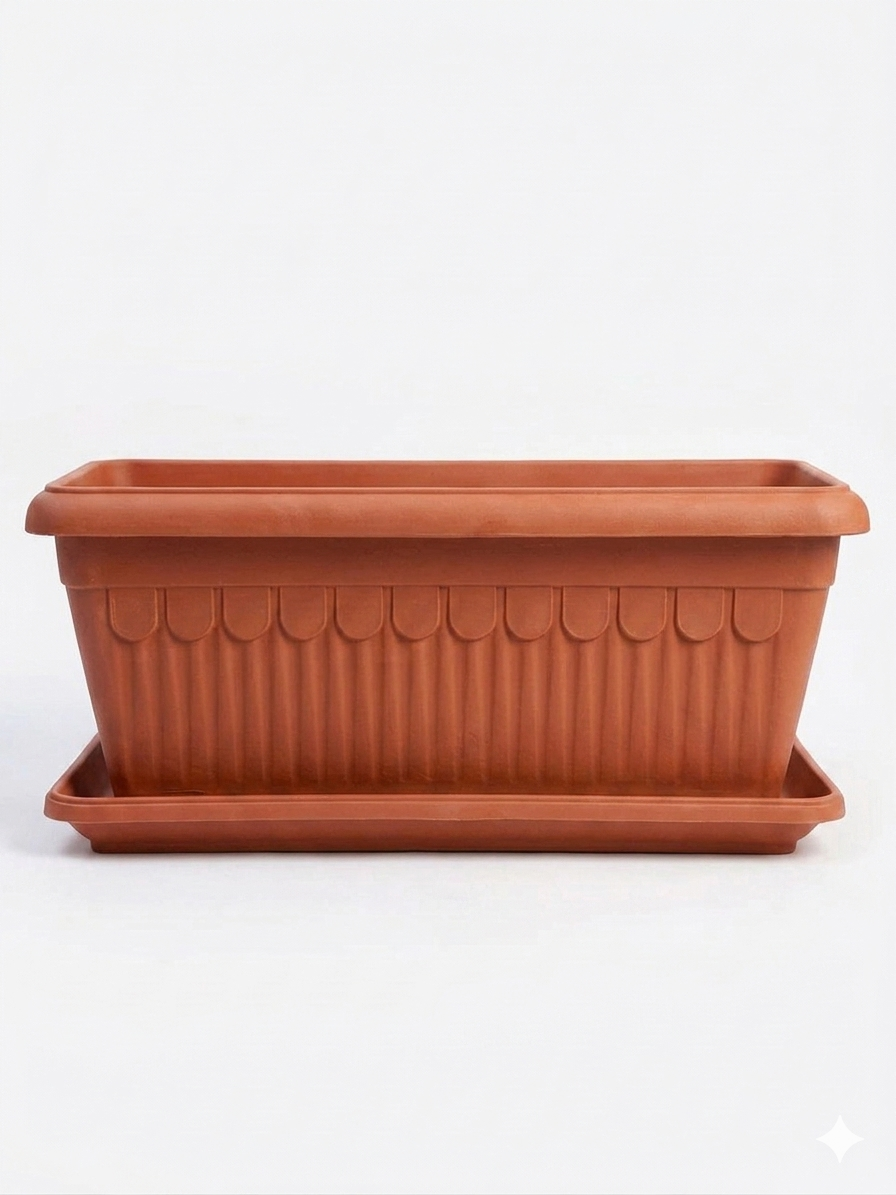 Large Rectangular Planters - 60 x 30 cm and 80 x 38 cm