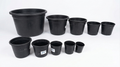 Black Nursery Pots Without Saucers