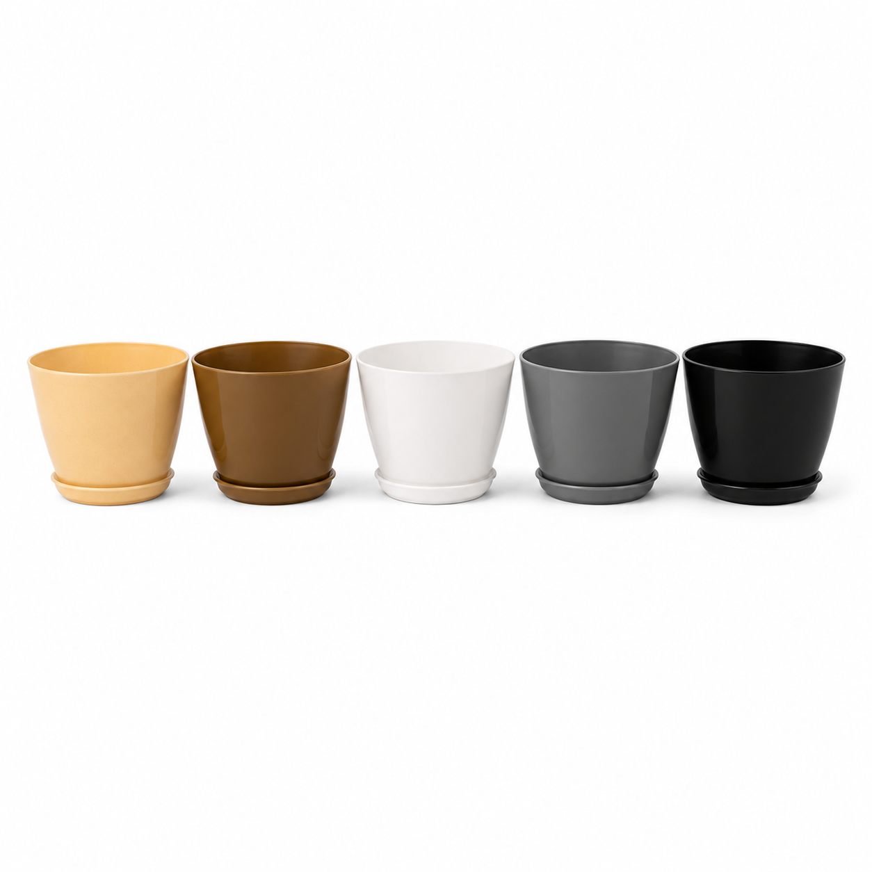 Glossy Round Planters